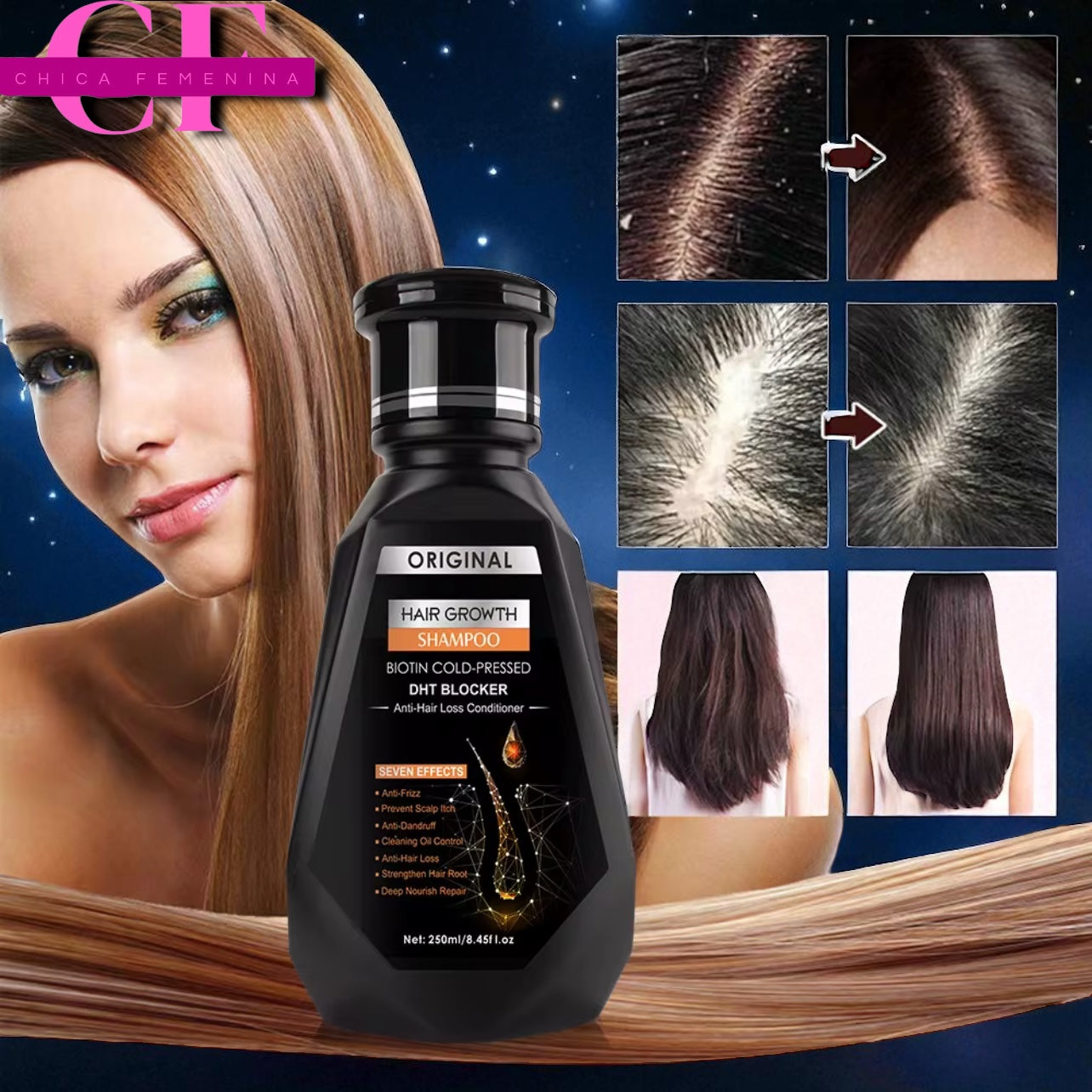 CHAMPÚ PARA EL CRECIMIENTO DEL CABELLO JENGIBRE