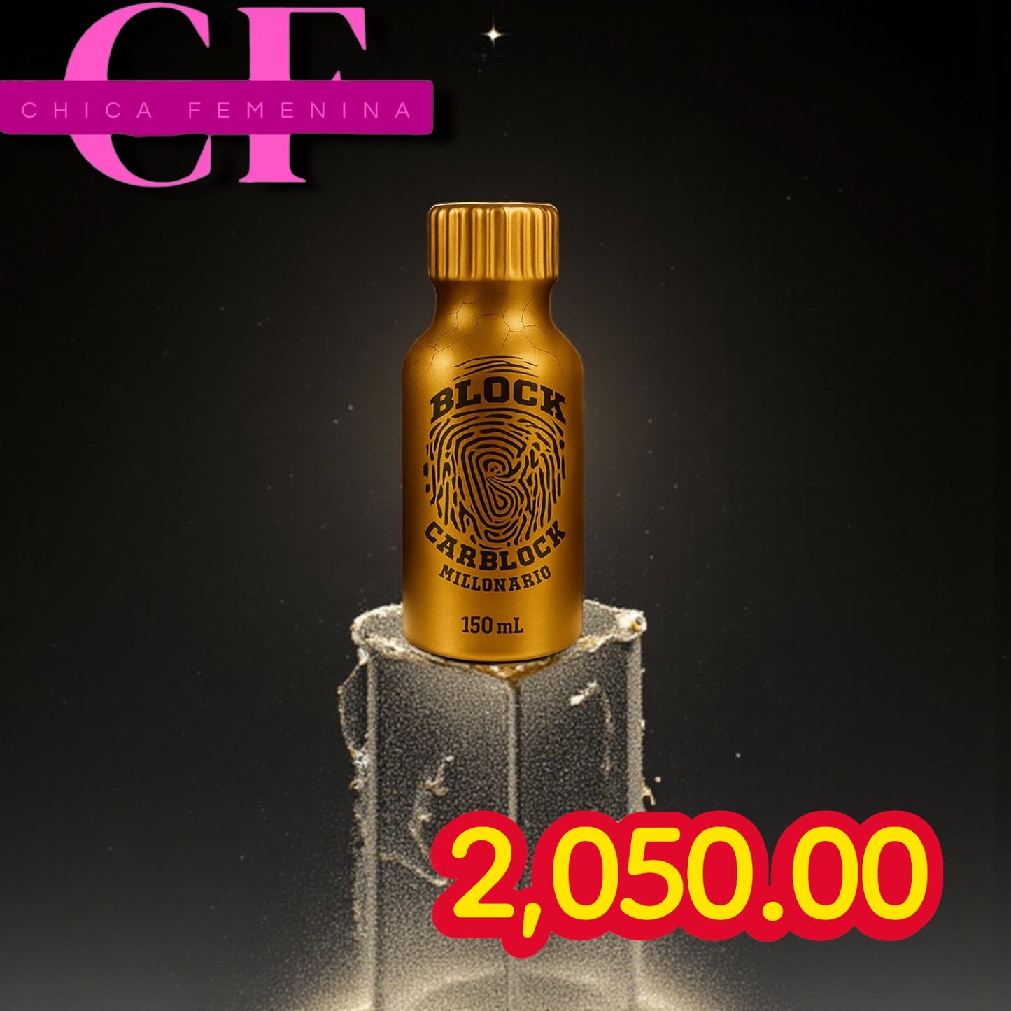 CARBLOCK (BODEGA E) PERFUME PARA AUTO AROMA MILLONARIO