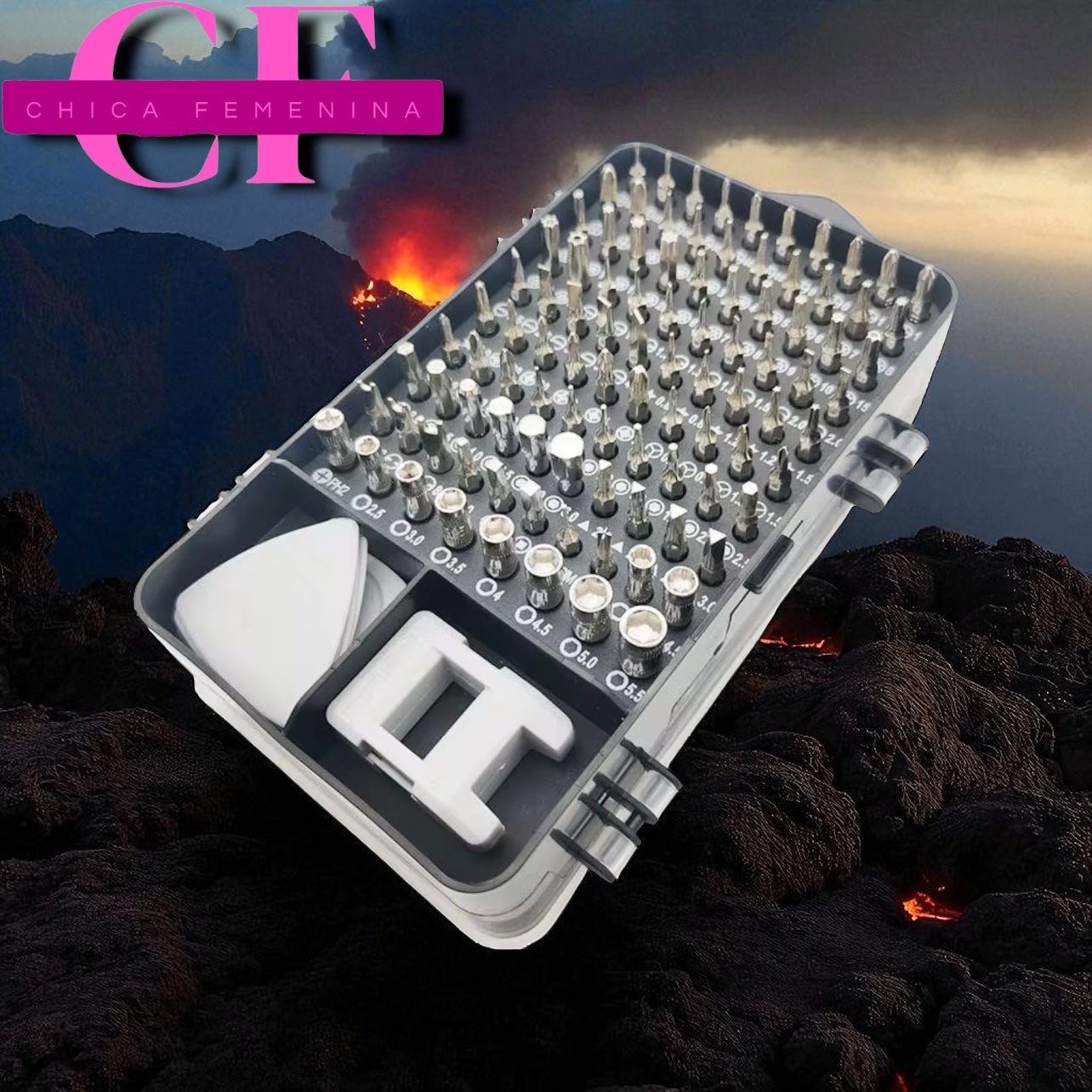 Destornillador de precisión 115 en 1, juego de herramientas de reparación profesional magnéticas para electrónica.