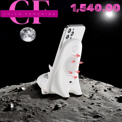 SOPORTE MULTIFUNCIONAL PARA MOVIL CON ALTA VOZ Y FUNCION DE CARGA MAGNETICA