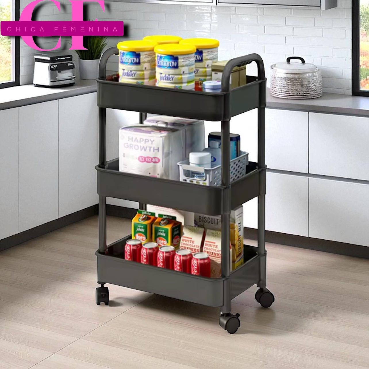 ESTANTE / CARRITO DE COCINA 4 NIVELES