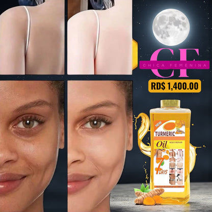 ACEITE CORPORAL DE CÚRCUMA TUMERIC, ACEITE SUPER BLANQUEADOR