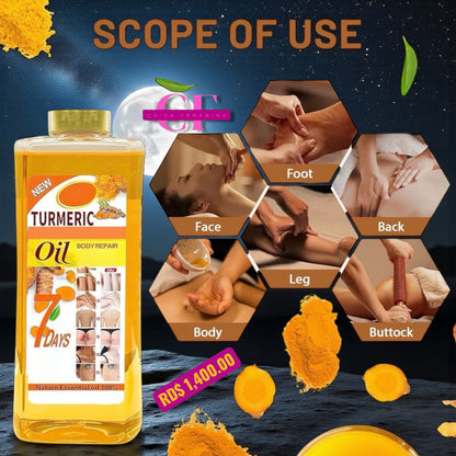 ACEITE CORPORAL DE CÚRCUMA TUMERIC, ACEITE SUPER BLANQUEADOR