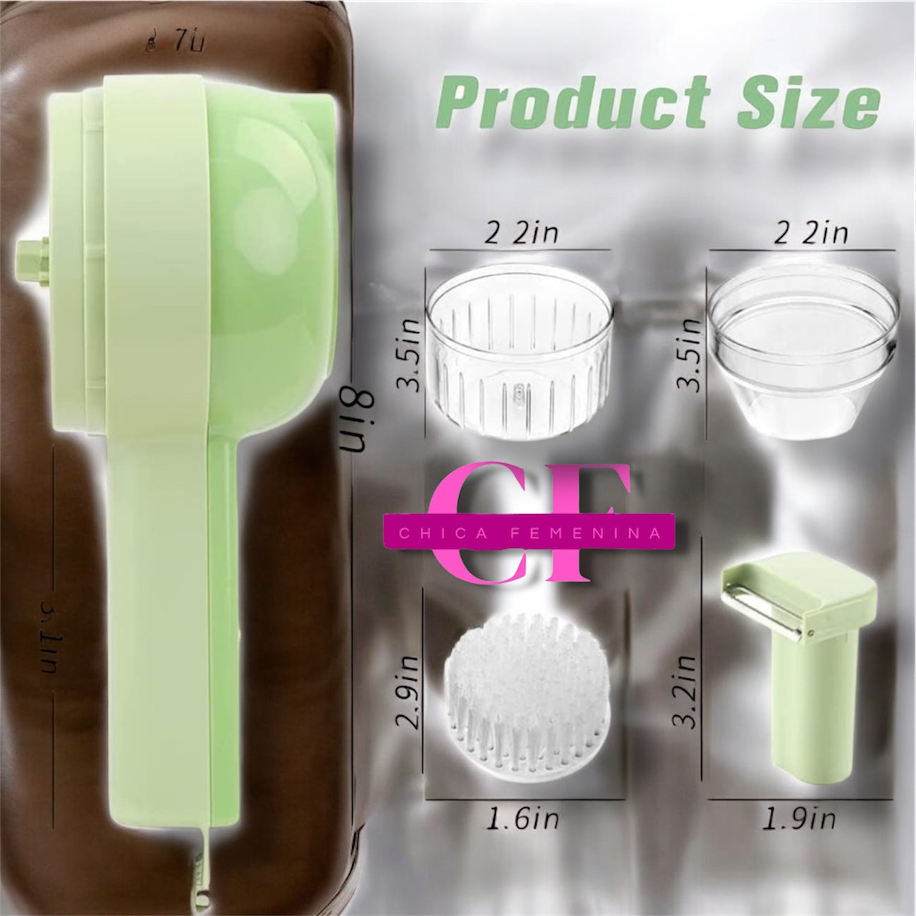 PICADORA ELÉCTRICA D/MANO D/VEGETALES 419G