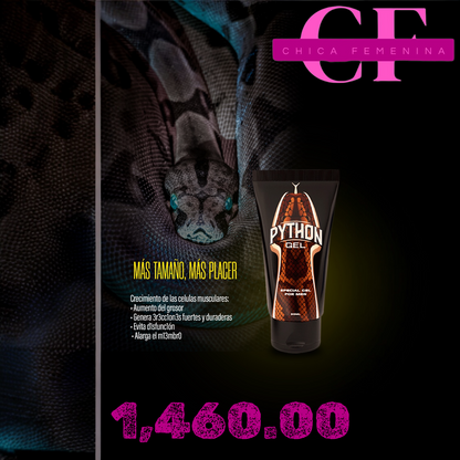 PYTHON GEL NATURAL MASCULINO