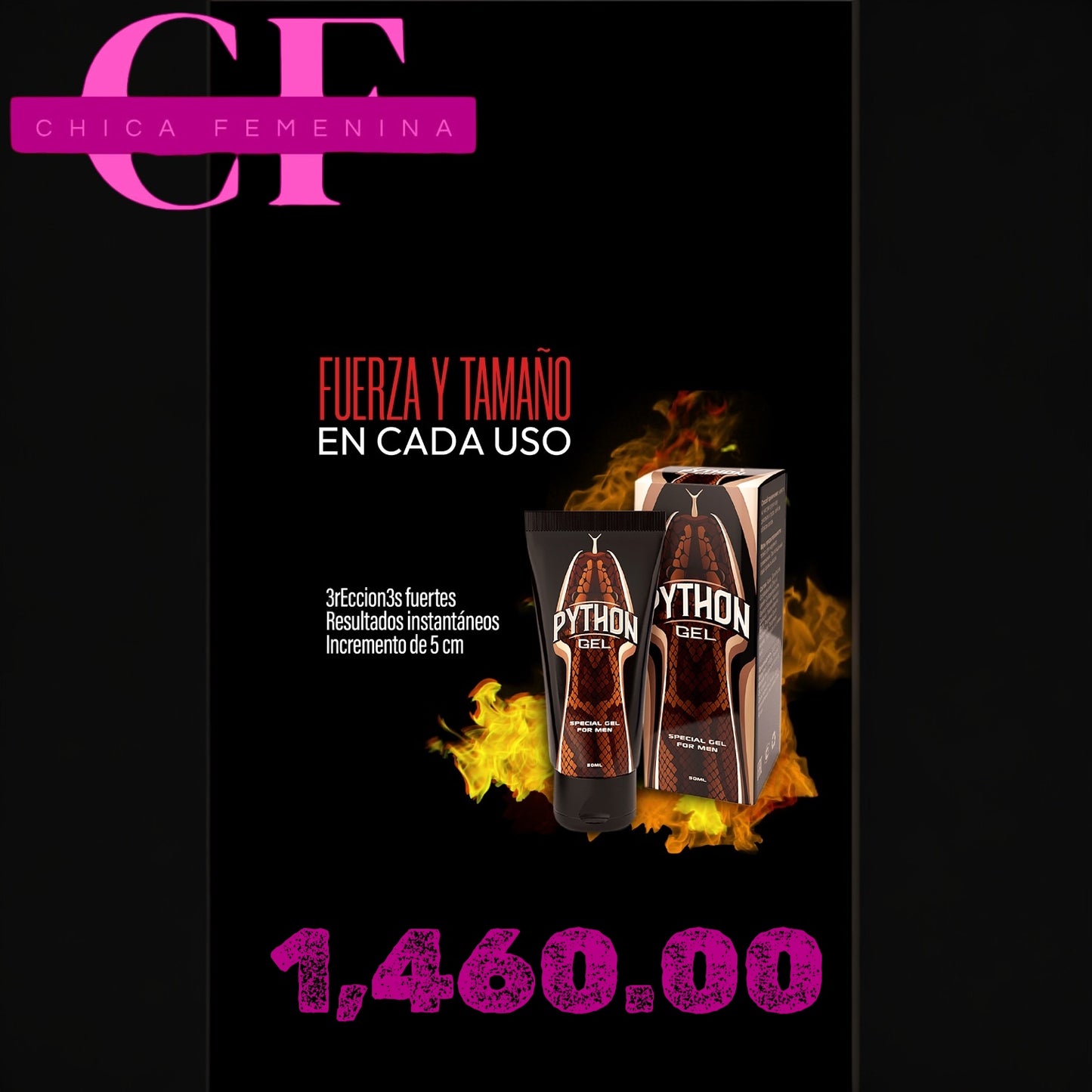 PYTHON GEL NATURAL MASCULINO