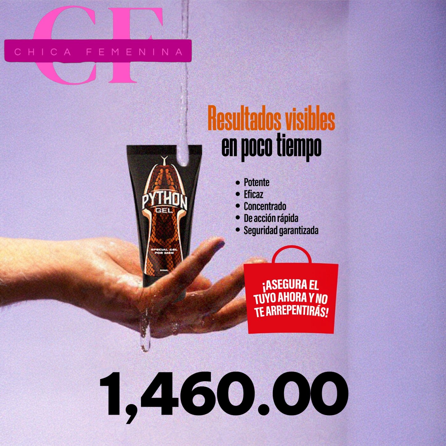 PYTHON GEL NATURAL MASCULINO