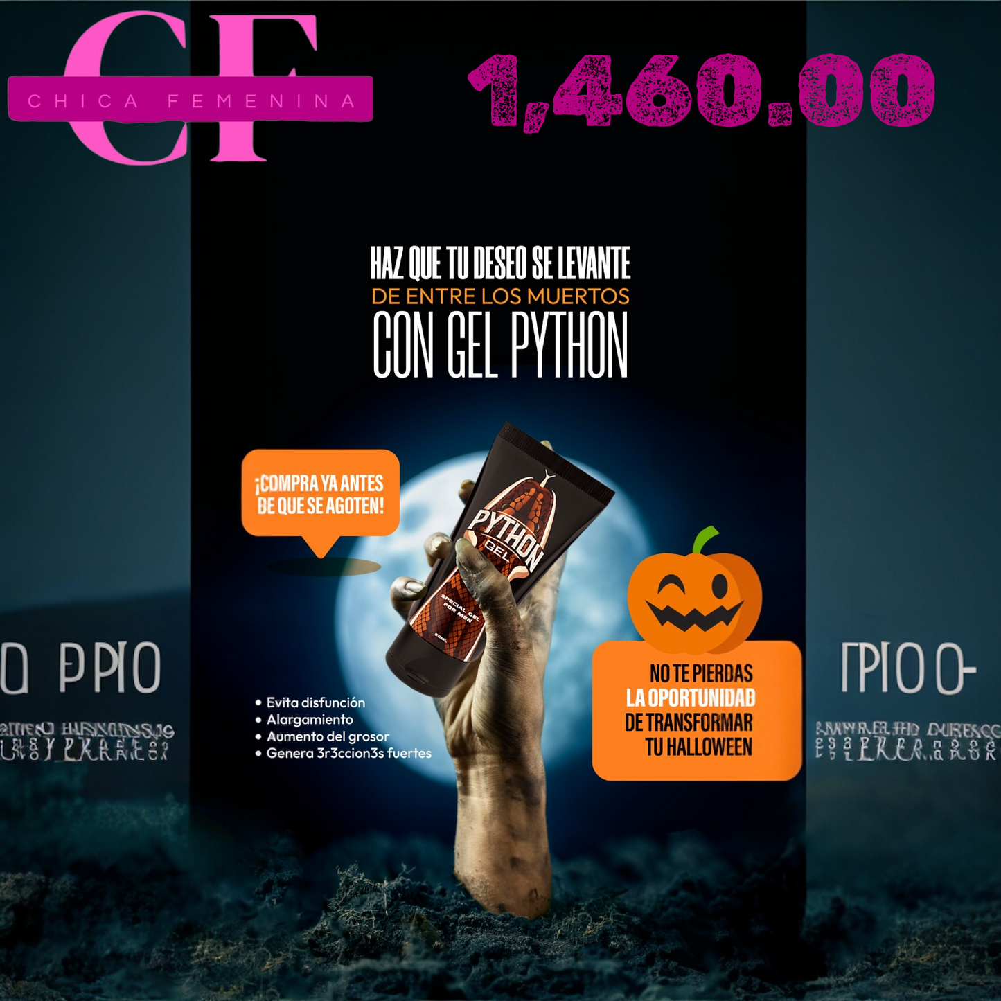 PYTHON GEL NATURAL MASCULINO