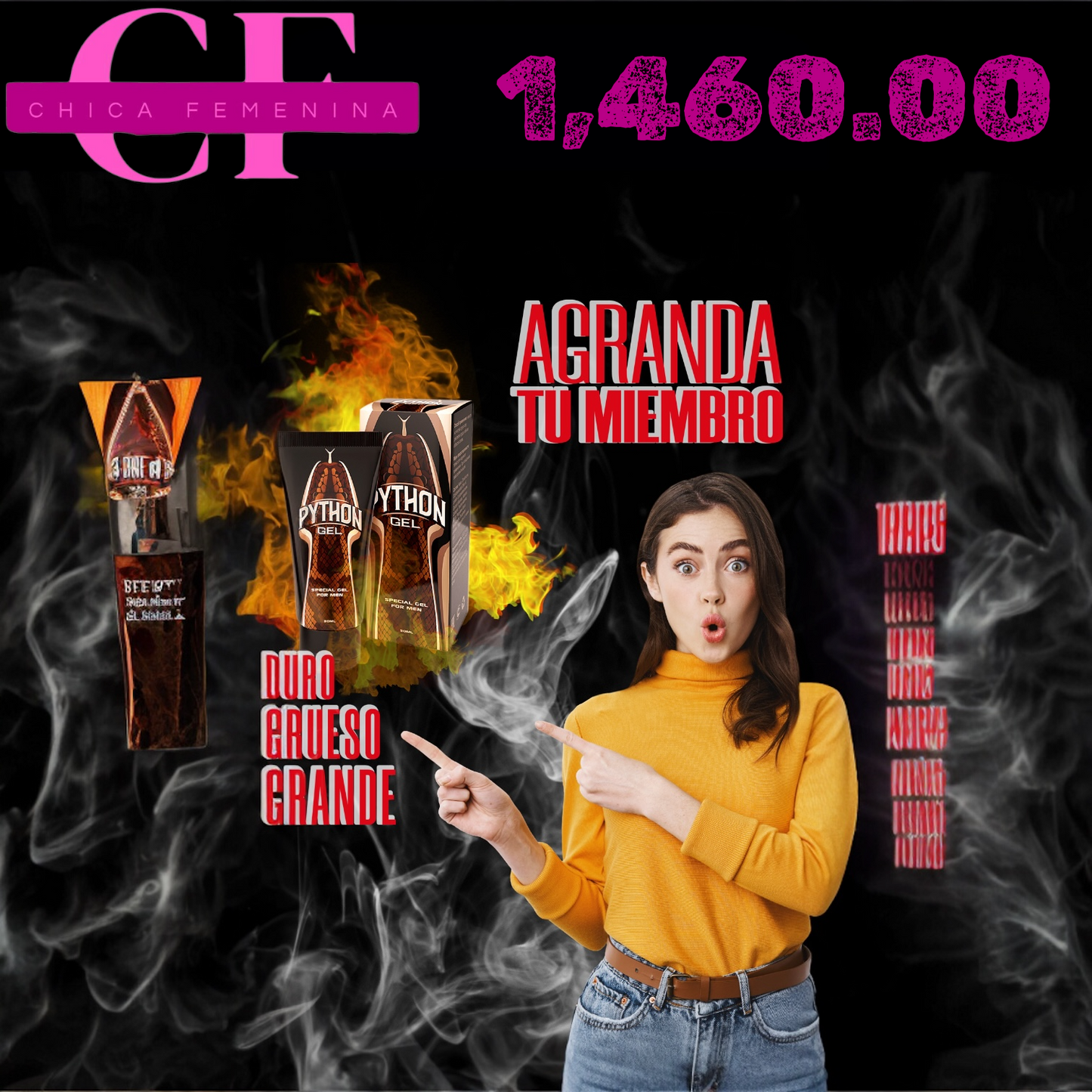 PYTHON GEL NATURAL MASCULINO