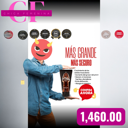 PYTHON GEL NATURAL MASCULINO