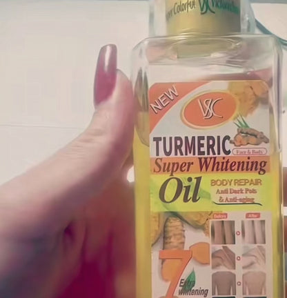 ACEITE CORPORAL DE CÚRCUMA TUMERIC, ACEITE SUPER BLANQUEADOR