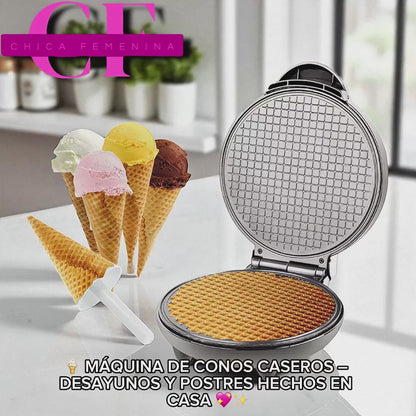 Máquina de conos de desayuno casero, máquina de conos de helado