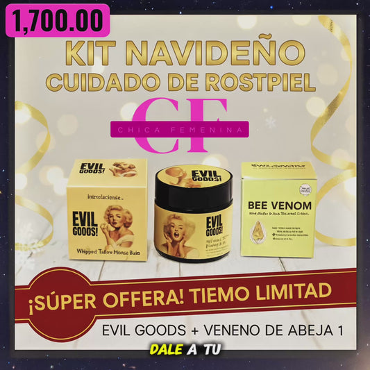 KIT CUIDADO DE LA PIEL (1 EVIL GOODS + 1 VENENO DE ABEJA))