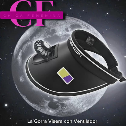 SOMBRERO GORRA VISERA CON VENTILADOR IDEAL PARA MATAR EL CALORAZO