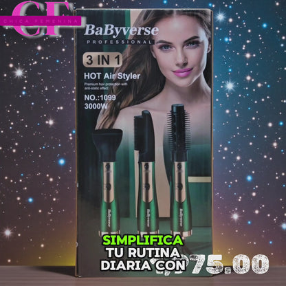 DALING 3 EN 1 – SECADOR Y ESTILIZADOR DE CABELLO MULTIFUNCIONAL