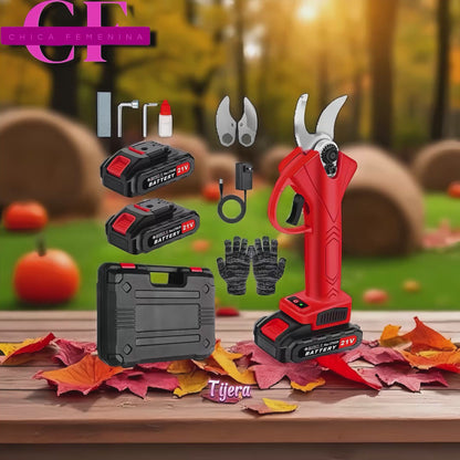 TIJERA DE PODAR ELECTRICA RECARGABLE