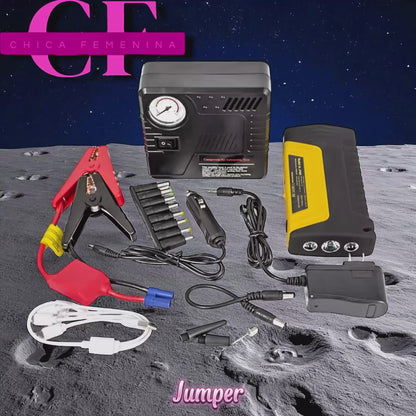 JUMPER DE VEHICULO TM15 + BOMBA DE AIRE KIT TODO EN UNO MD-10505