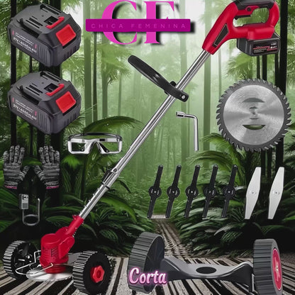 CORTA CESPED ELECTRICO PLEGABLE 2 BATERIA 48V