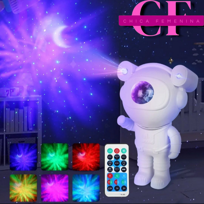 PROYECTOR ASTRONAUTA LUCES DE GALAXIA TRANSFORMA TU ESPACIO