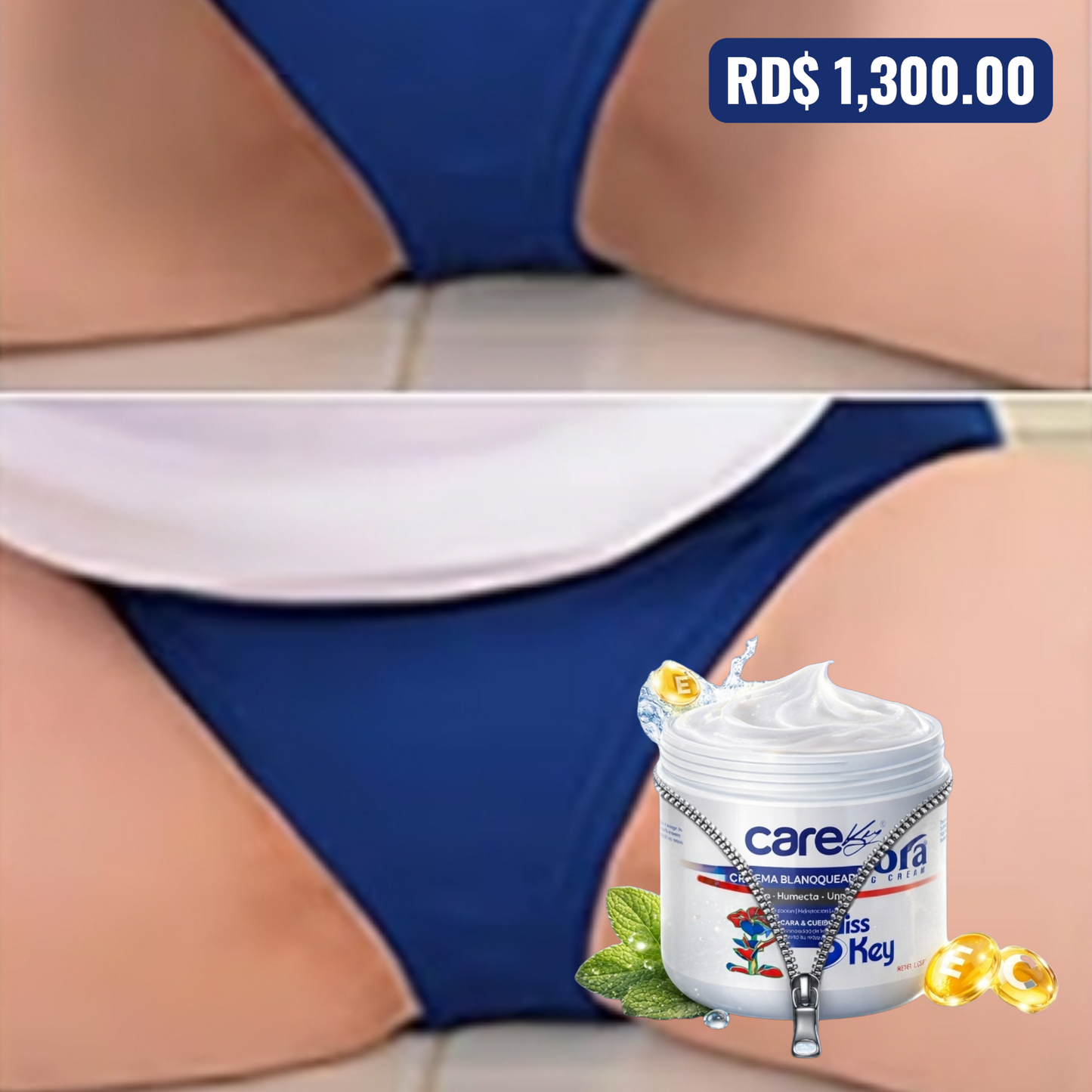 CREMA ACLARADORA 3 EN 1 NUEVA IMAGEN MISS KEY CARE KEY (ACLARA, HUMECTA Y UNIFICA TONO)