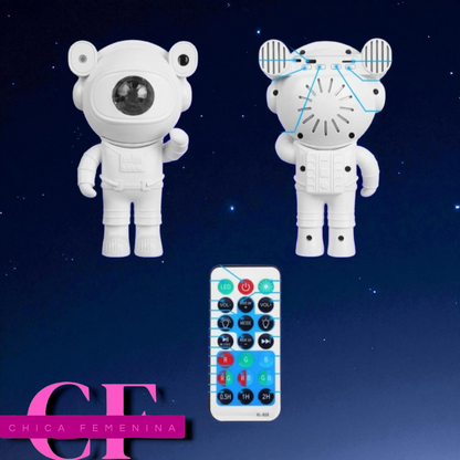 PROYECTOR ASTRONAUTA LUCES DE GALAXIA TRANSFORMA TU ESPACIO