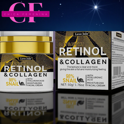 CREMA FACIAL ANTIARRUGAS CON RETINOL Y COLÁGENO DÍA Y NOCHE MIXTA DÍA/NOCHE