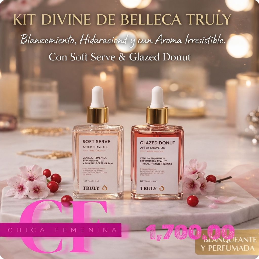 KIT TRULY + HIDRATANTE (ROSADO Y MORADO)